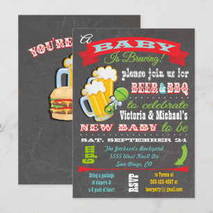 A Baby is Brewing Baby Shower Inbjudningar