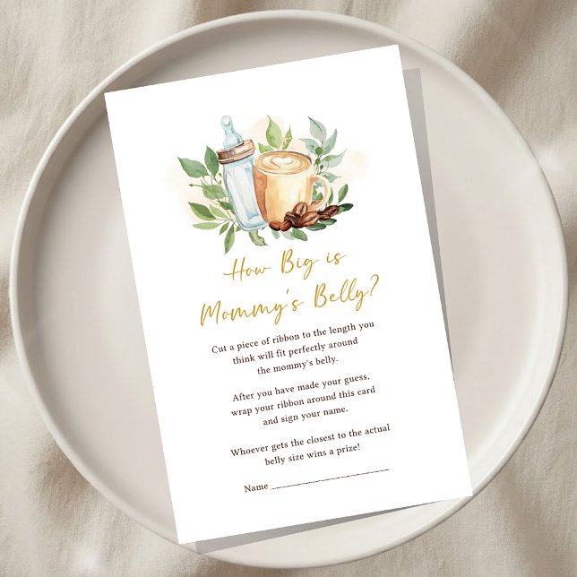 A Baby is Brewing Coffee Baby Shower How BIg Game (Skapare uppladdad)