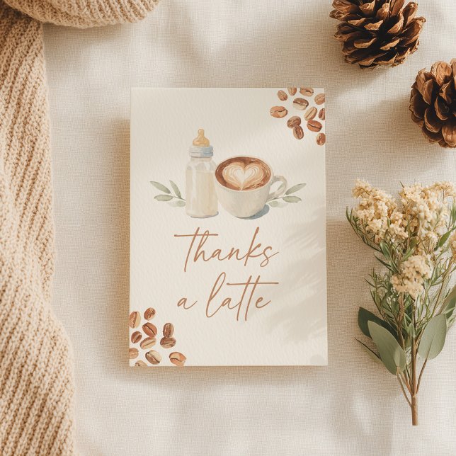 A Baby is Brewing Coffee Baby Shower Tack Kort (Skapare uppladdad)