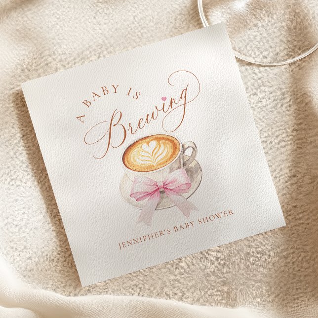 A Baby is Brewing Coffee Pappersservett (Skapare uppladdad)