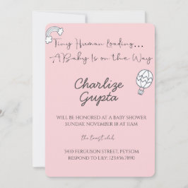 A Baby Is on the Way Baby Shower  Inbjudningar