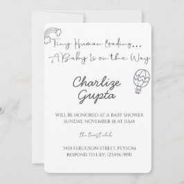 A Baby Is on the Way Baby Shower  Inbjudningar