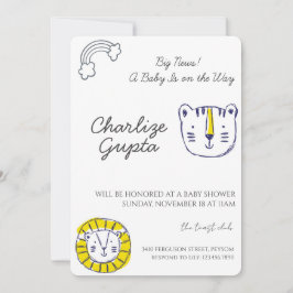 A Baby Is on the Way Baby Shower  Inbjudningar
