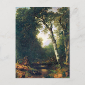 A bäck i skogen av Asher Brown Durand Vykort