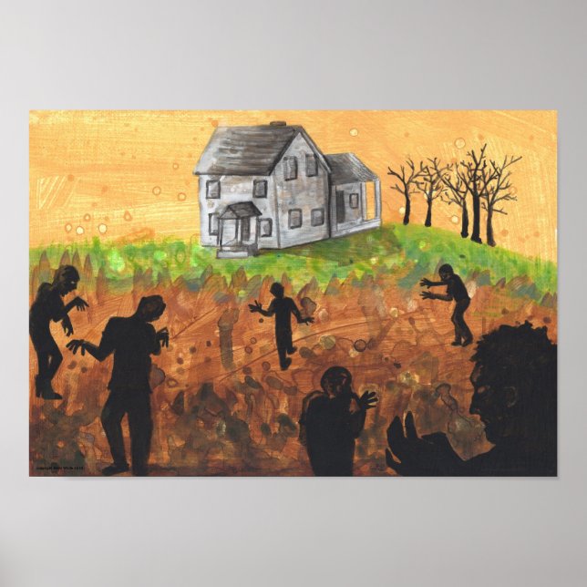 A Bad Approach Zombie + Farm House Poster (Framsidan)