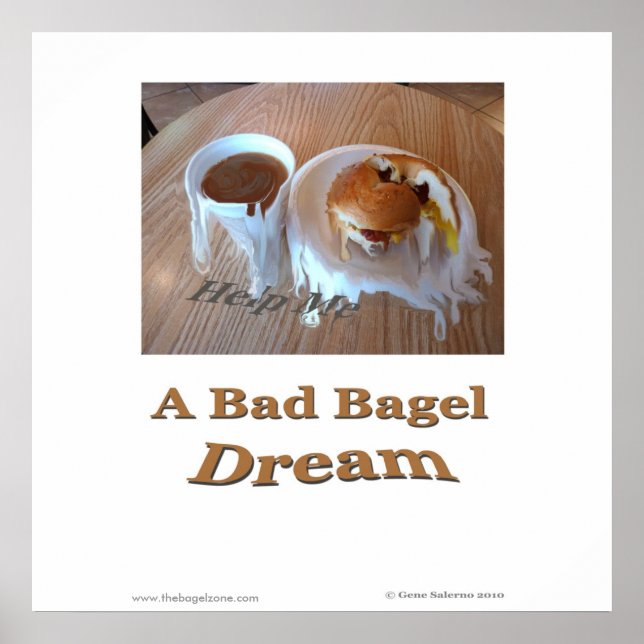 A Bad Bagel Dream Poster (Framsidan)