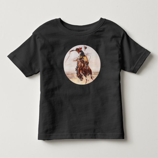 "A Bad Hoss" Bucking Bronco Tee (Framsida)