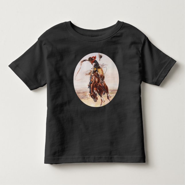 "A Bad Hoss" Bucking Bronco Tee Shirt (Framsida)