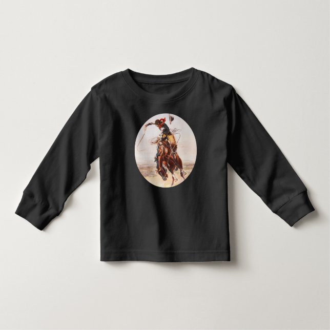 "A Bad Hoss" Bucking Bronco Tee Shirt (Framsida)