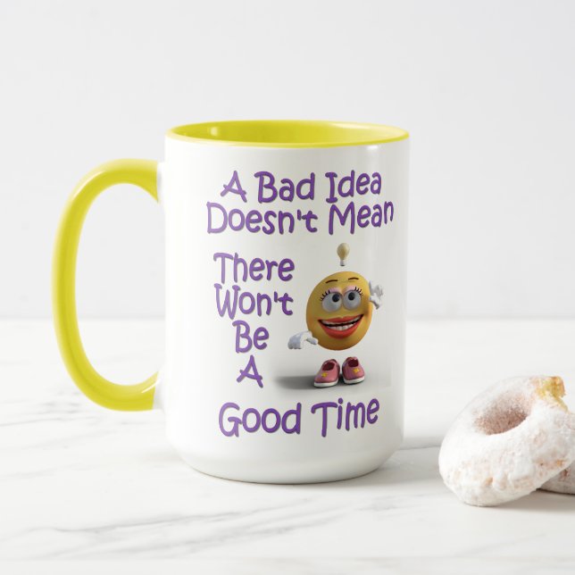 A Bad Idea Giant Coffee Mugg (Med munk)