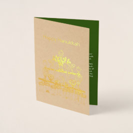 A Baghdadi Hanukkah Lamp Folierat Kort