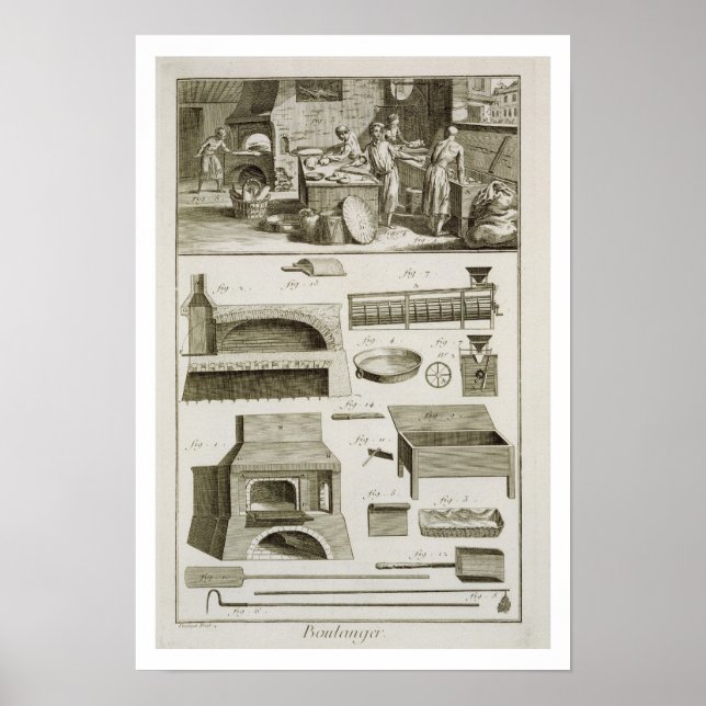 A bakery and baking equipment, from the 'Encyclope Poster (Framsidan)