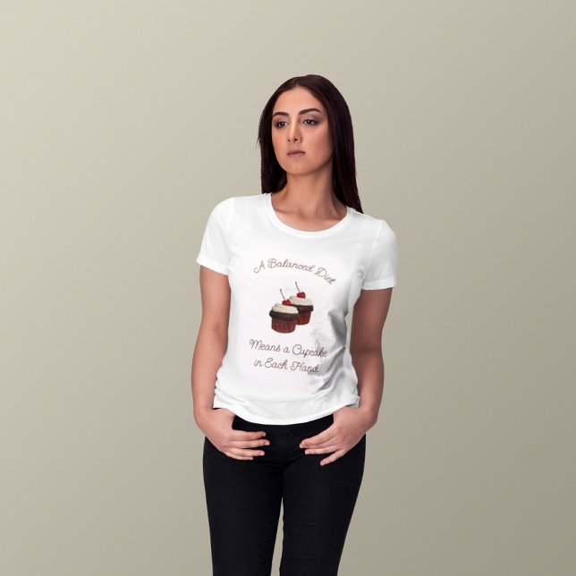 A Balanserat Kupaka av dieten Delicious Dubbla Cho T Shirt (Skapare uppladdad)