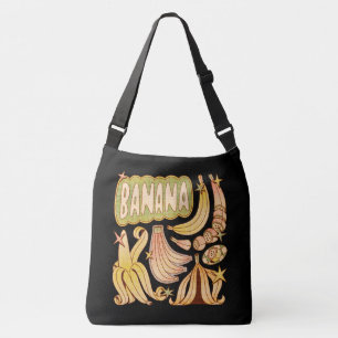 A Banana/Illustration of Banana Axelväska