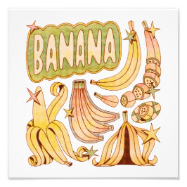 A Banana/Illustration of Banana Fototryck