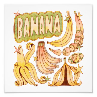 A Banana/Illustration of Banana Fototryck