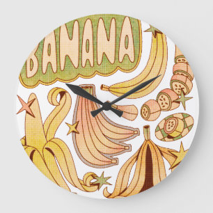 A Banana/Illustration of Banana Stor Klocka