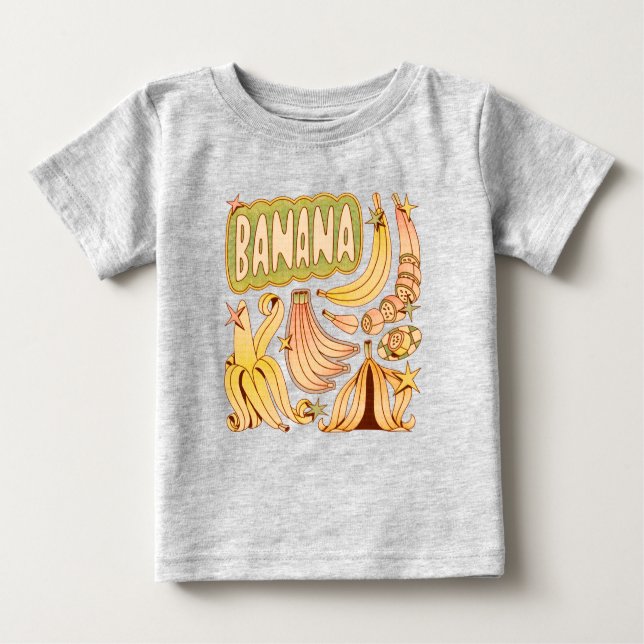 A Banana/Illustration of Banana T Shirt (Framsida)