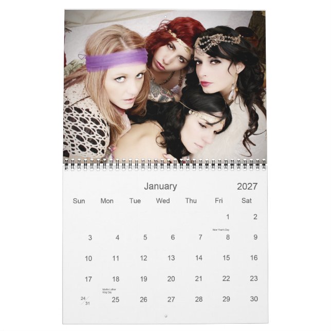 "A Band of Gypsies" 2015 års kalender (Jan 2027)