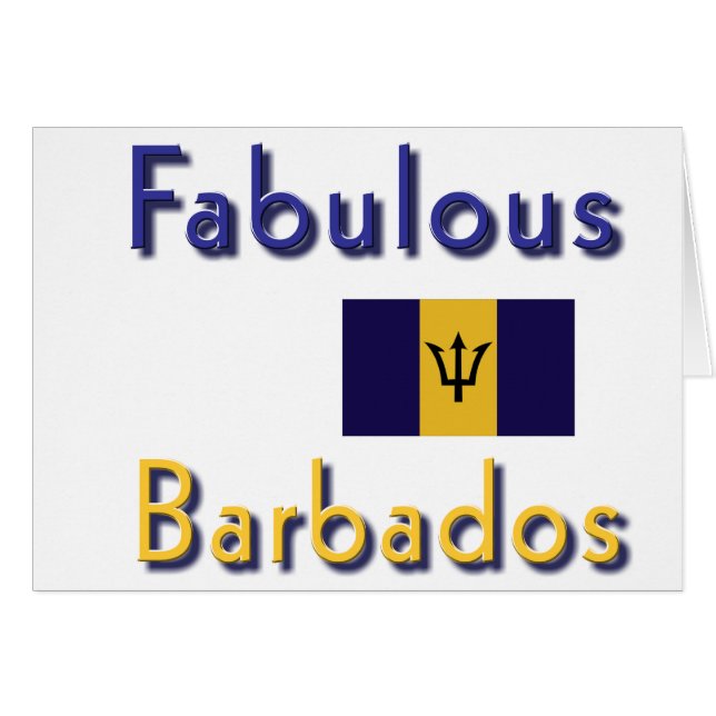 a barbados hälsningskort (Framsidan Horizontal)