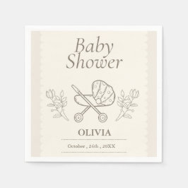 A BARNVAGN ÄVENTYR | Kön Neutral Baby Pappersservett