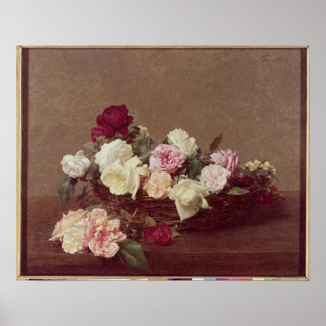 A Basket i Ro, 1890 Poster (Framsidan)