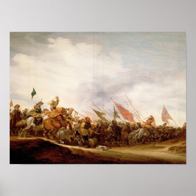 A Battle Scene, 1653 Poster (Framsidan)
