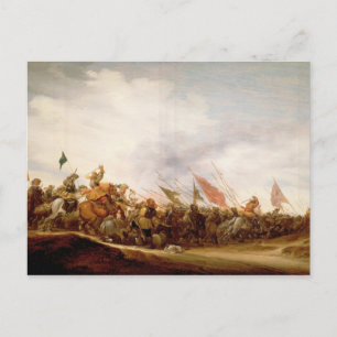 A Battle Scene, 1653 Vykort