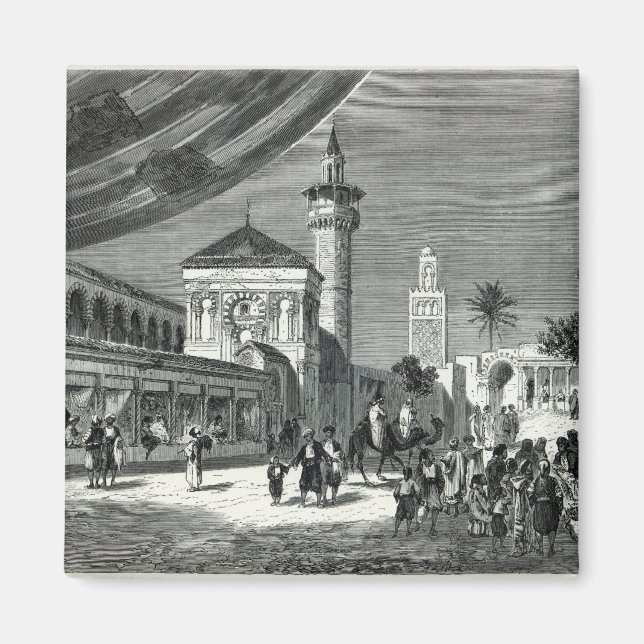 A Bazaar i Tunis Magnet (Framsidan)