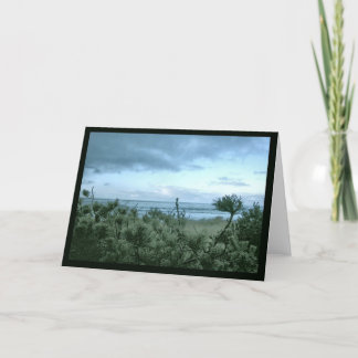 A Beach Gräs Evening Kort