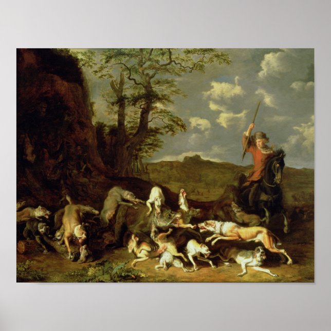 A Bear Hunt, 1655 Poster (Framsidan)