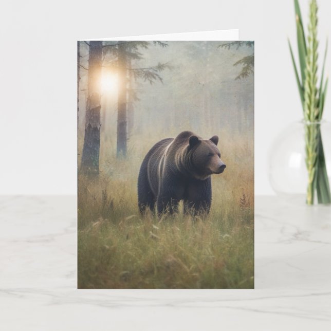 A Beary Grattis på födelsedagen Kort (Framsida)