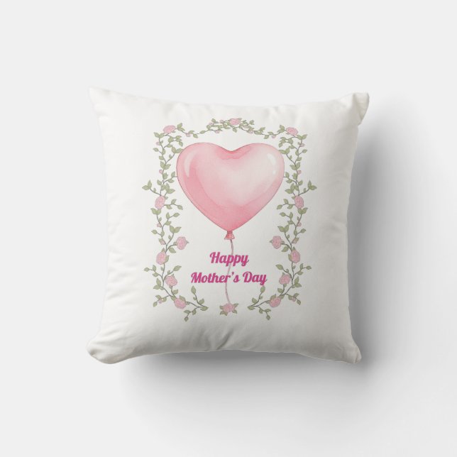 A beautiful design for Mother's Day- Pastel pink Kudde (Framsida)