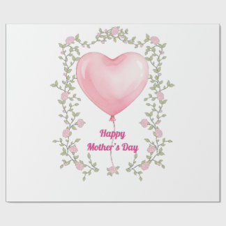 A beautiful design for Mother's Day- Pastel pink Presentpapper