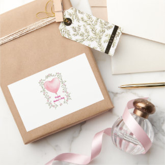A beautiful design for Mother's Day- Pastel pink Rektangulärt Klistermärke
