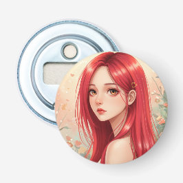 A beautiful girl exuding grace in nature flasköppnare