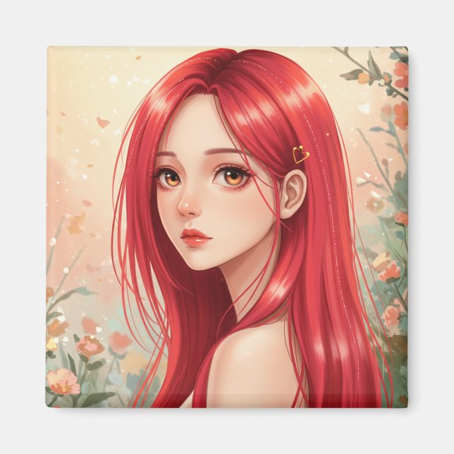 A beautiful girl exuding grace in nature magnet (Framsidan)