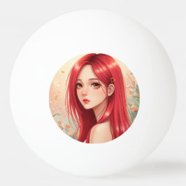 A beautiful girl exuding grace in nature pingisboll