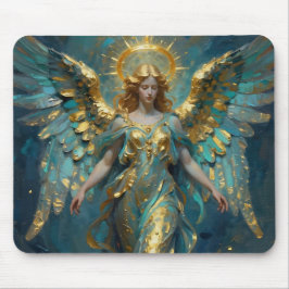 A Beautiful Gold and Turquoise Angel  Musmatta