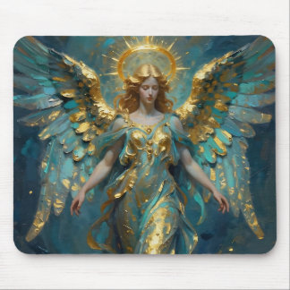 A Beautiful Gold and Turquoise Angel  Musmatta