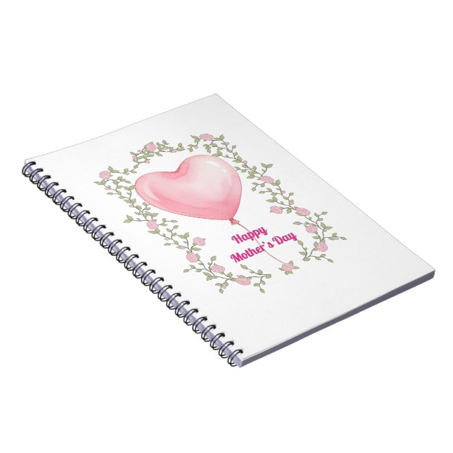 A beautiful notepad for Mother's Day- Pastel pink Anteckningsbok (Högra Sidan)