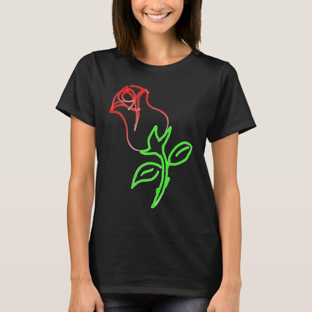 A beautiful red rose is a  for Valentine's Day T Shirt (Framsida)