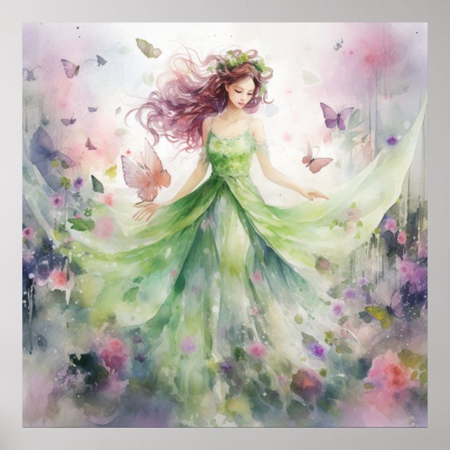 A Beautiful Spring Fairy Poster (Framsidan)