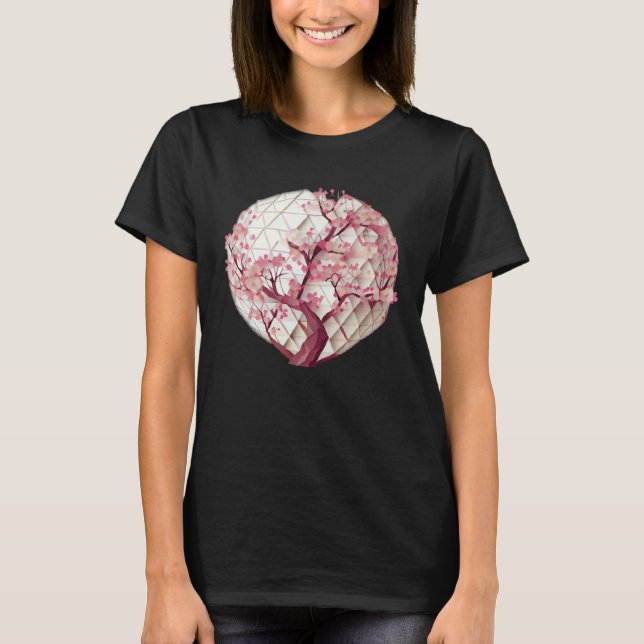 A Beautiful Symbol of Renewal Cherry Blossom Spher T Shirt (Framsida)