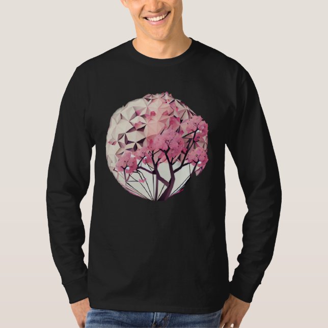 A Beautiful Symbol of Renewal Cherry Blossom Tree  T Shirt (Framsida)