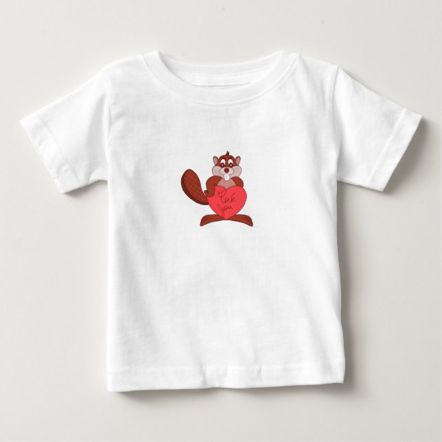 A Beaver i Kärlek T Shirt (Framsida)