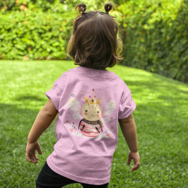 A Bee och hennes Krona med blommor T Shirt