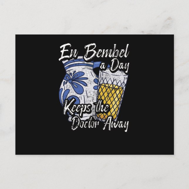 A Bembel A Day Keepe The Doctor Away Vykort (Framsida)