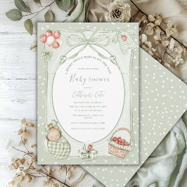 A Berry Sweet Baby Cute Baby Shower Inbjudningar