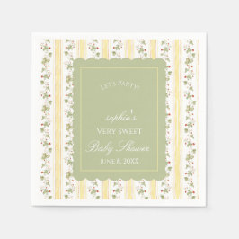 A berry sweet baby is on the way  pappersservett